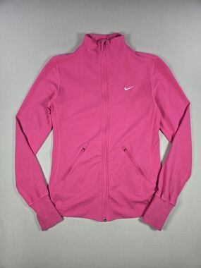 Retro 2012 Nike Women's Pink Dri-FIT Full-Zip Track Jacket Size Medium